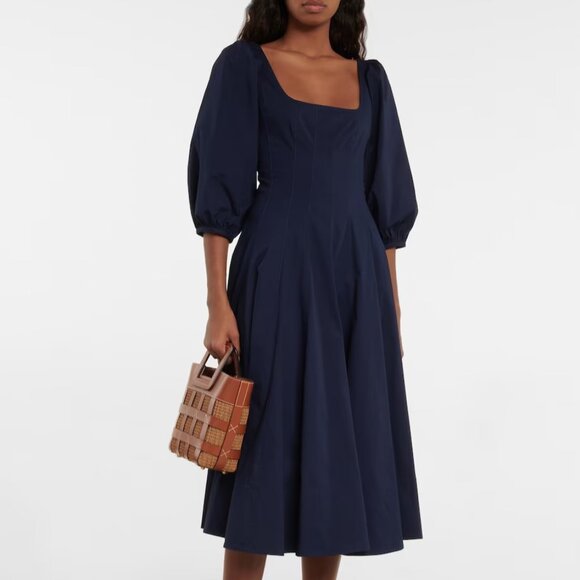 Staud Swells Dress Sz2 Navy - Picture 1 of 4